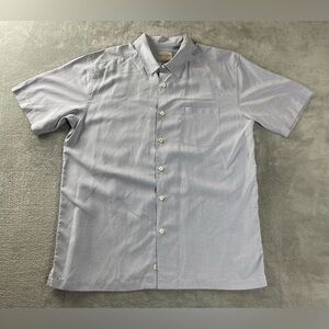 Quiksilver Waterman Collection Shirt Men’s Medium Blue Button Up Quicksilver